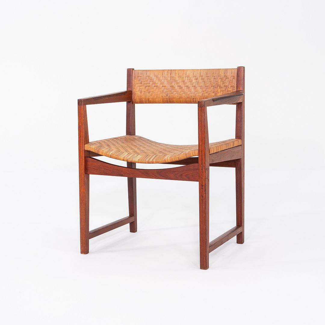 C. 1958 Peter Hvidt & Orla Molgaard-Nielsen for Soborg Dining Arm Chair in Teak