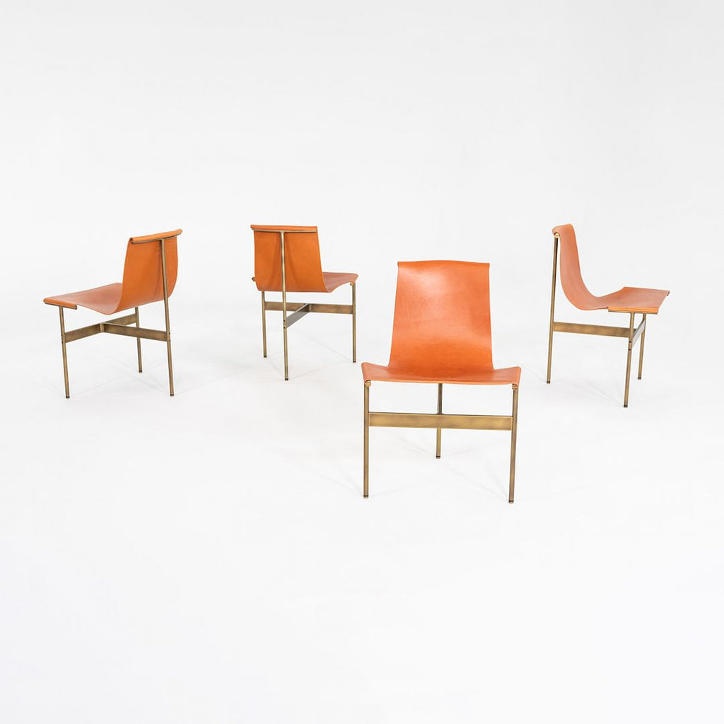 2010s Set of Four Katavolos Littell and Kelley Gratz TG-10 Dining Chairs Leather