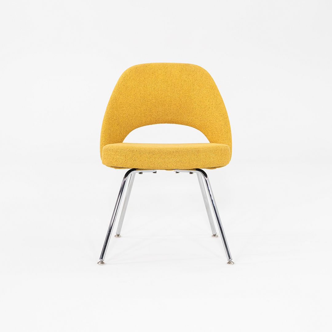 2021 Eero Saarinen for Knoll Armless Executive Dining Chair in Yellow 13x Avail