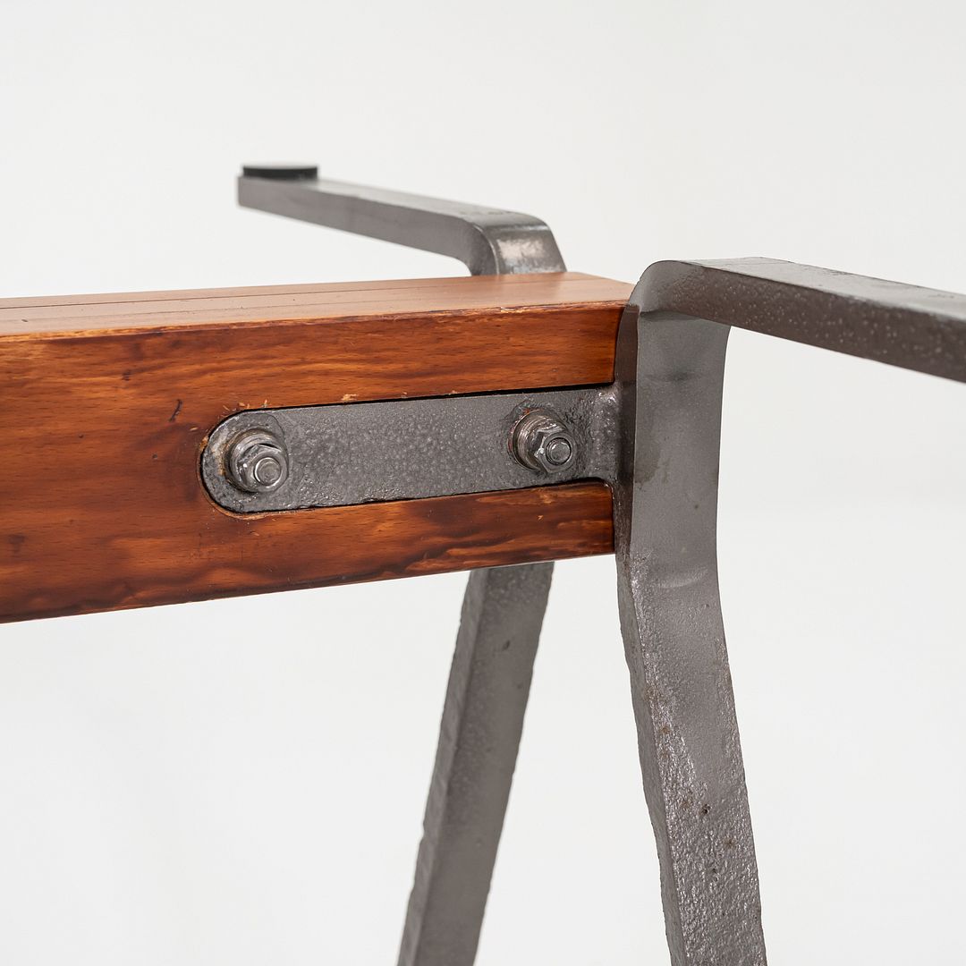 1980s Enzo Mari for Driade Frate Dining Table in Beech with Glass Top 31x51x28"