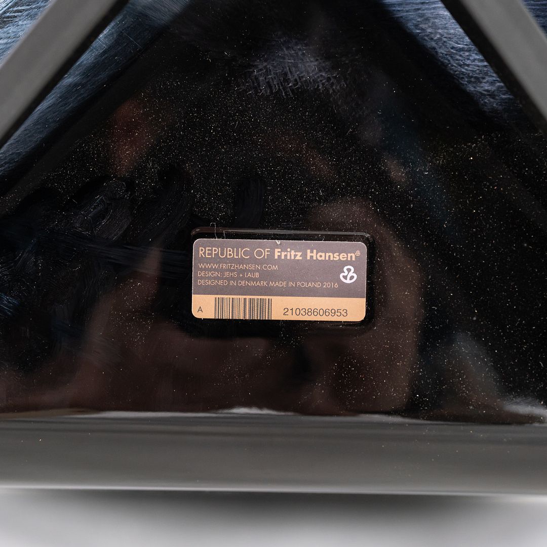 2016 Jehs and Laub for Fritz Hansen Space Lounge Chair in Black Fabric and Frame