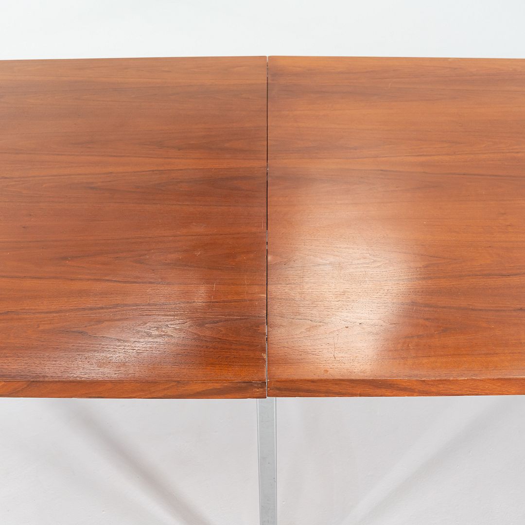1970s 12.5ft John Widdicomb Conference Table in Walnut with Chromed Steel Legs