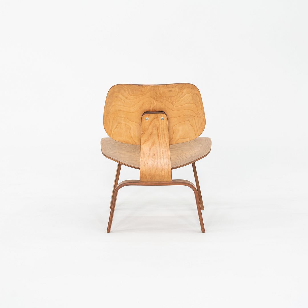 SOLD C. 1951 Pair of Herman Miller Eames LCW Lounge Chair in Calico Ash