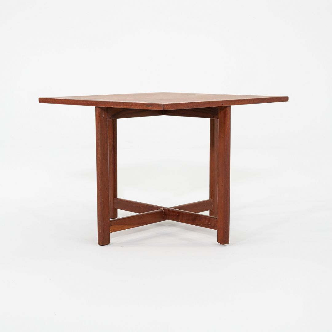 1960s Durup Polstermobelfabrik Danish Teak Square End or Side Table 24.5 inches