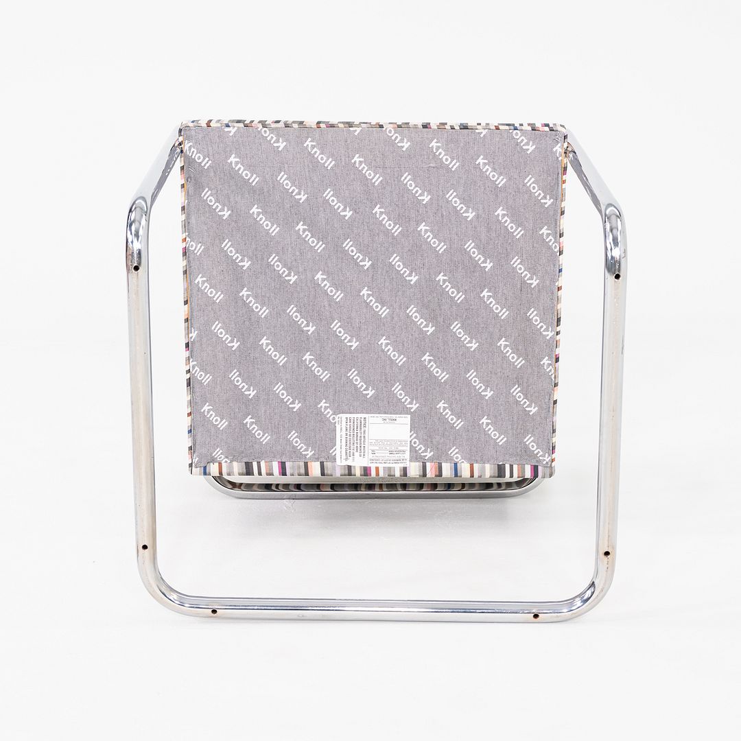 2006 Mies van der Rohe for Knoll Tubular Brno Chair Multicolored Fabric 3x Avail