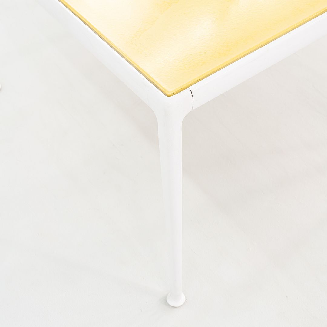 1970s Richard Schultz for Knoll 1966 Outdoor Dining Table w/ Yellow Top 38 inch