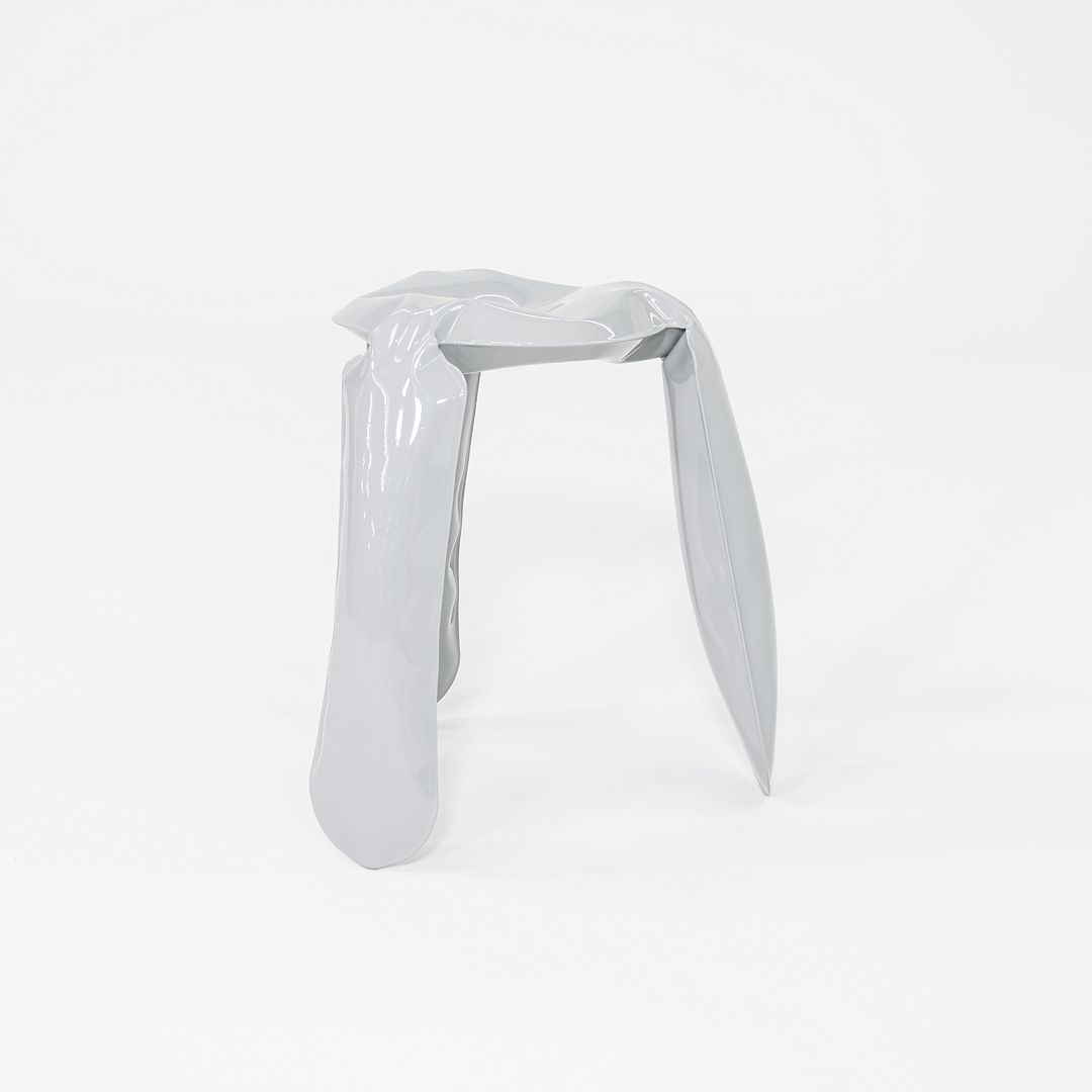 2020s Oskar Zieta for Zieta Plopp Low Stool Steel w/ Grey Finish 9x Available