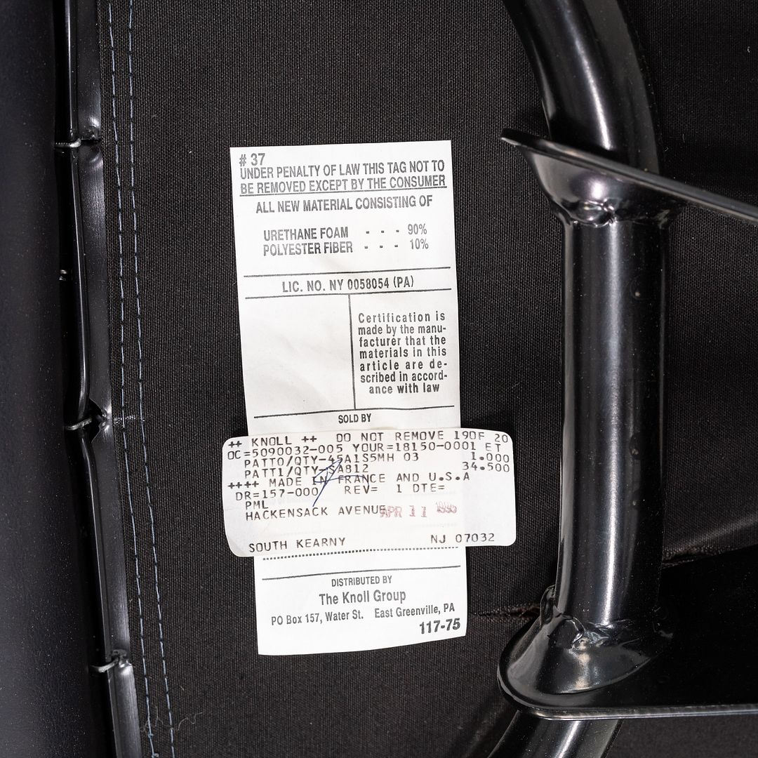 C. 2001 Richard Sapper Management Desk Chair w/ Grey Leather Upholstery 6x Avail