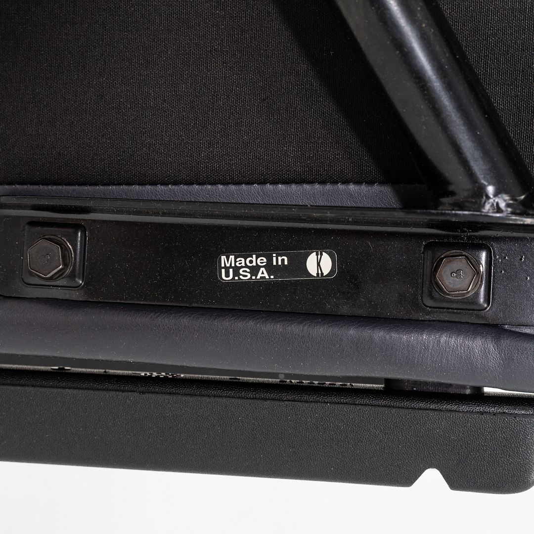 C. 2001 Richard Sapper Management Desk Chair w/ Grey Leather Upholstery 6x Avail