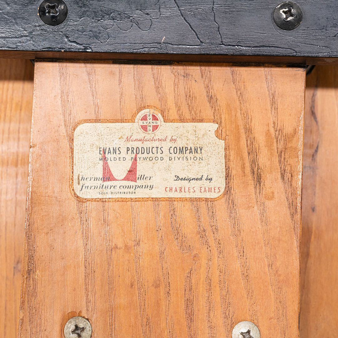 1948 Eames LCW Lounge Chair in Ash with Ebonized Legs by Evans / Herman Miller