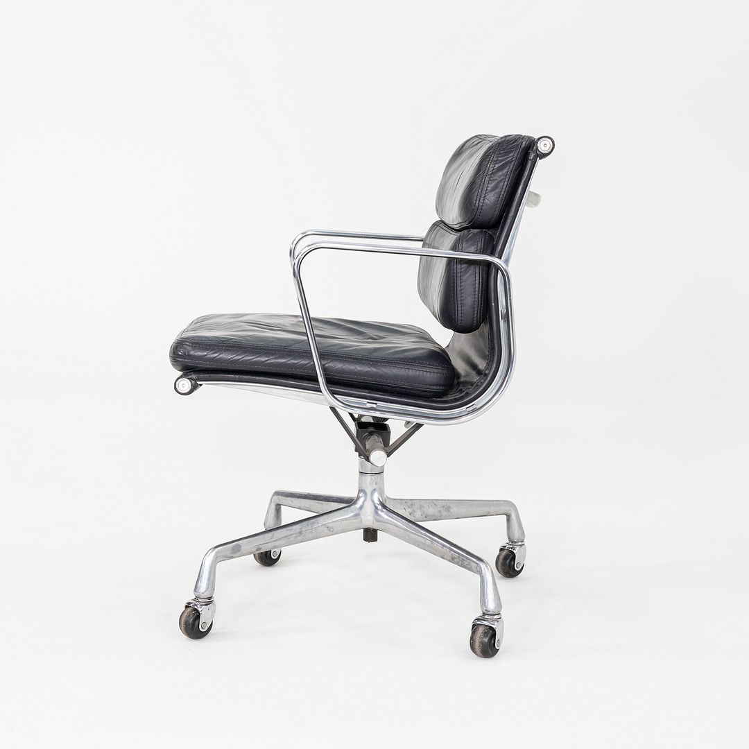 1989 Herman Miller Eames Soft Pad Management Desk Chair Black Leather 5x Avail