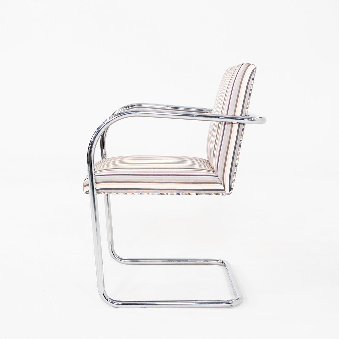 2006 Mies van der Rohe for Knoll Tubular Brno Chair Multicolored Fabric 3x Avail