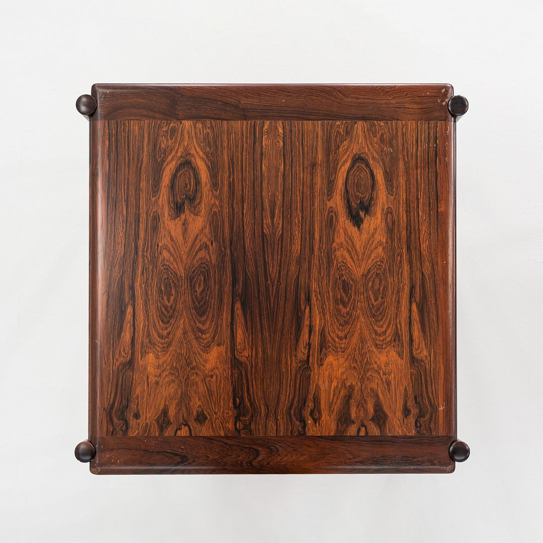 1960s Sven Ivar Dysthe for Dokka Mobler Rosewood Side / End Table 3x Available