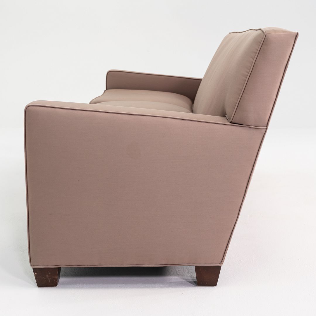 2004 Patrick Naggar for Arc International Three-Seat Twist Sofa in Griege Fabric