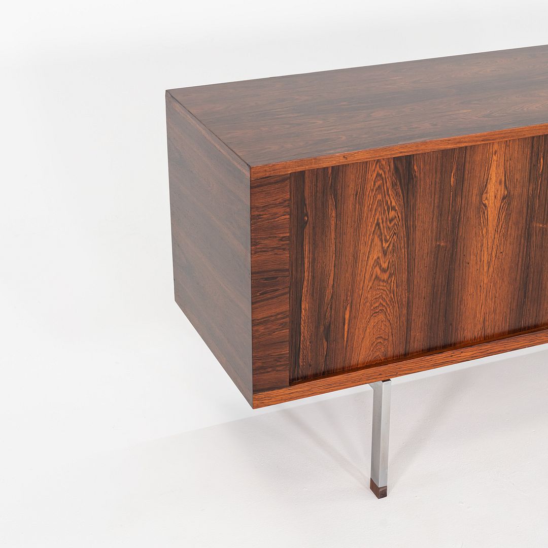 1960s Hans Wegner for RY Mobler President Tambour Credenza Rosewood, Refinished
