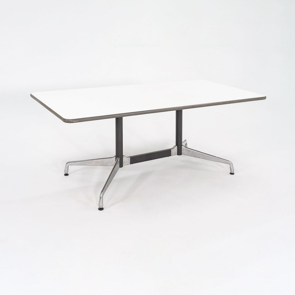 1960s Herman Miller Eames Segmented Dining Table / Conference Table in White