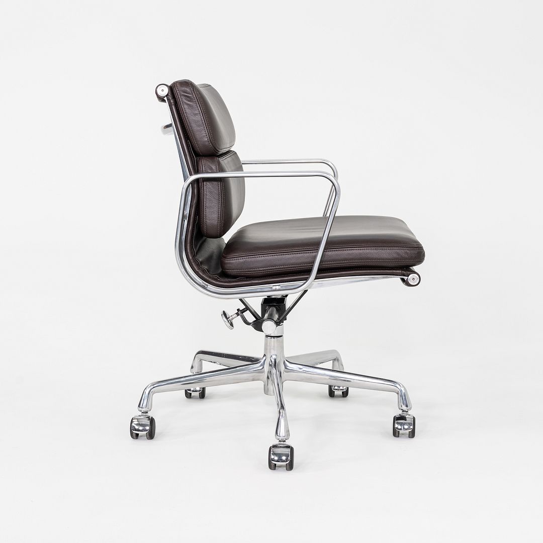 2019 Herman Miller Eames Soft Pad Management Desk Chair Brown Leather 2x Avail