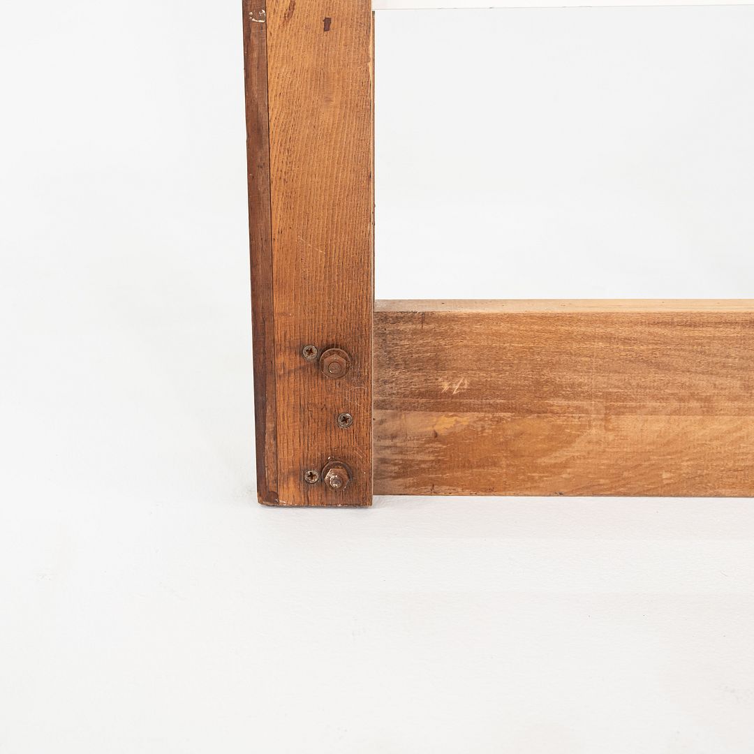 1960s Florence Knoll Twin Size Headboard Walnut w/ White Laminate, Model 740WP