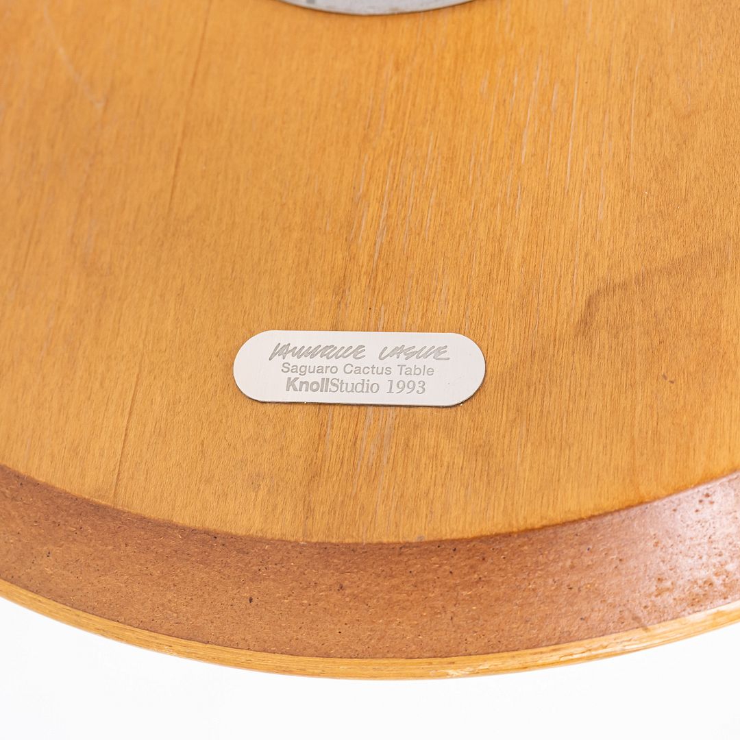 1997 Lawrence Laske for Knoll Studio Saguaro Cactus Table in Birch, 20 inches