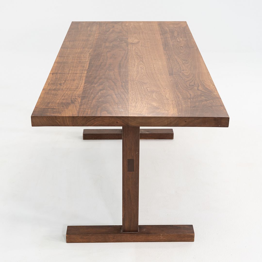 2010s Tyler Hays for BDDW Dining Table w/ Trestle Base in American Black Walnut