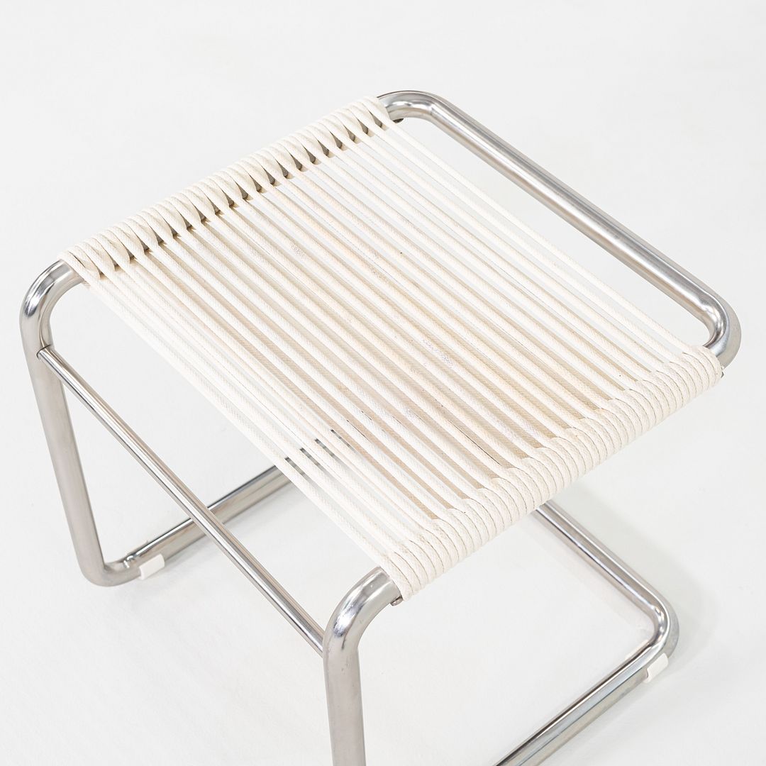 1950s Andre Dupre for Knoll Bauhaus Tubular Steel and Cord Cantilever Stool
