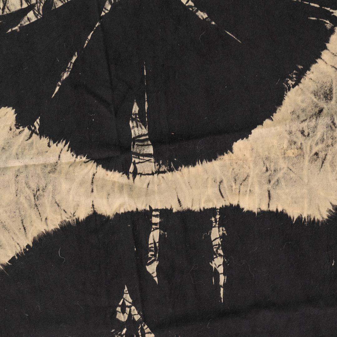 SOLD 1950s Shibori Block Print Fabric Attributed to Laverne Originals by Laverne's