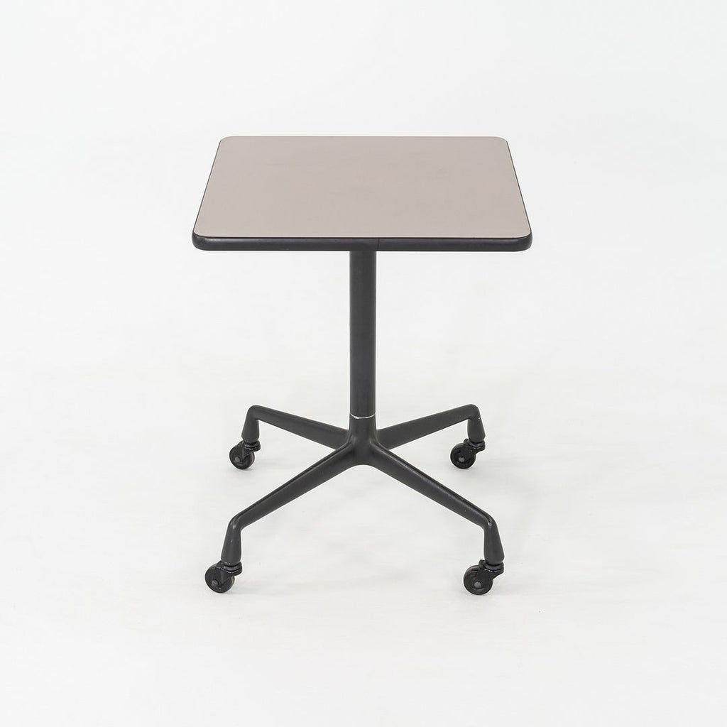 1980s Herman Miller Eames Rolling Side Table on Universal Base with Laminate 20"