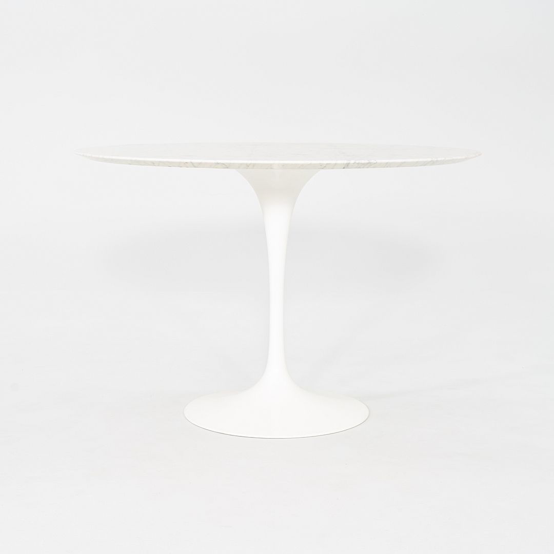2011 Eero Saarinen for Knoll Round Dining Table with Marble Top 42 inch Diameter