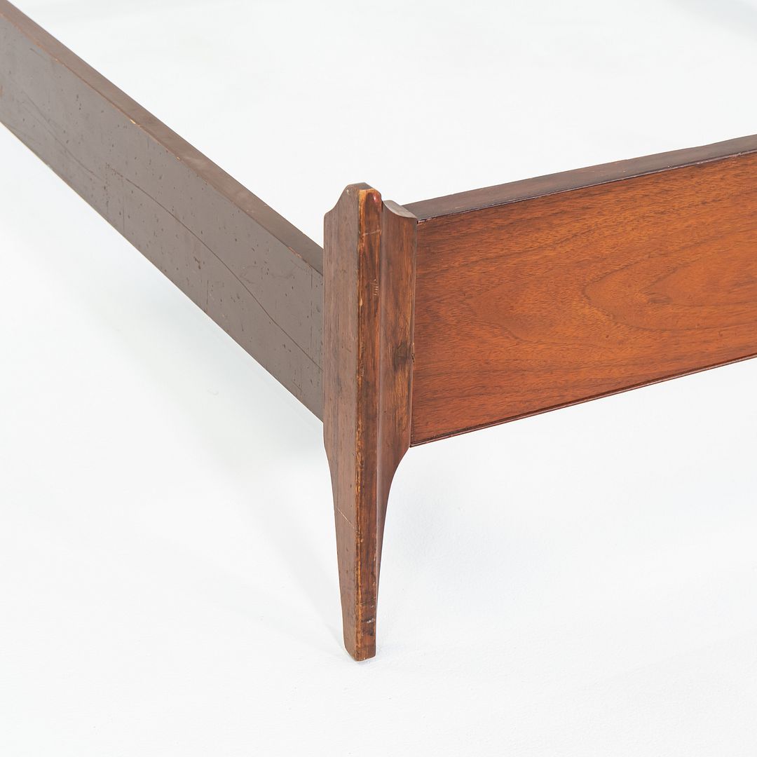 SOLD 1959 Thomasville American Black Walnut Modern Full Size Headboard / Bed Frame