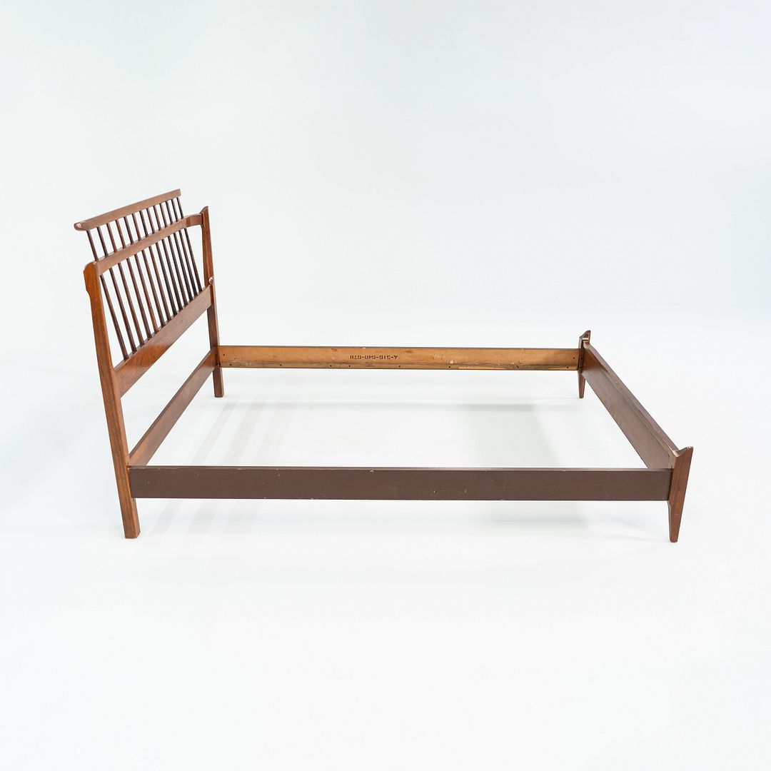 SOLD 1959 Thomasville American Black Walnut Modern Full Size Headboard / Bed Frame