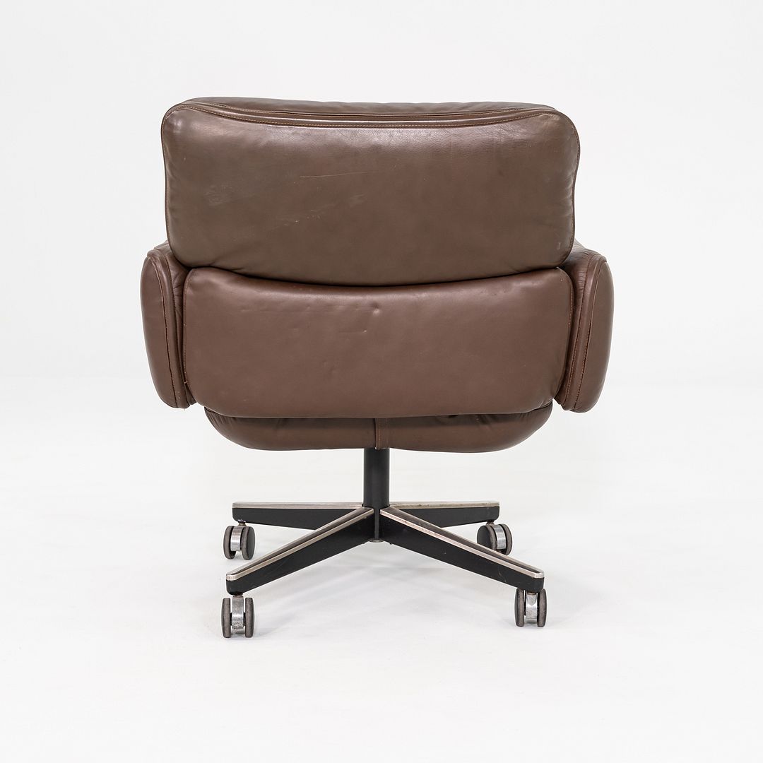 1970s Otto Zapf for Knoll International Management Desk Chair Leather, 2x Avail