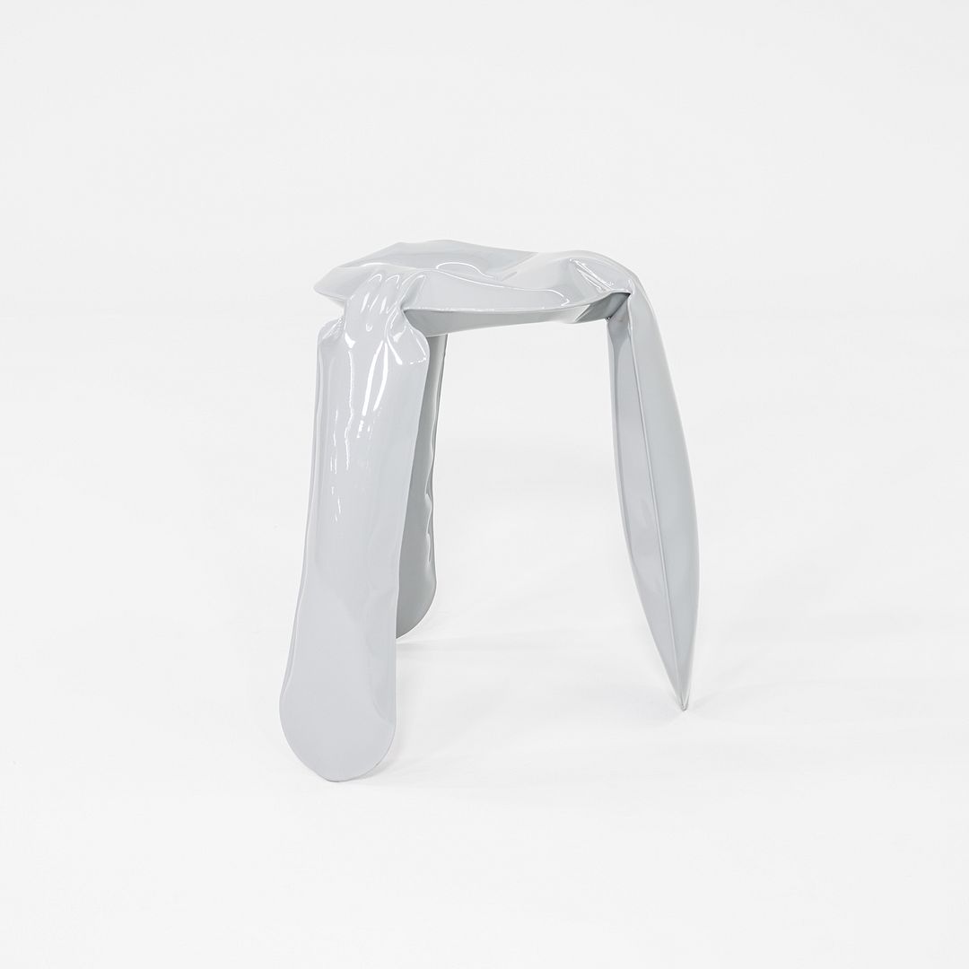 2020s Oskar Zieta for Zieta Plopp Low Stool Steel w/ Grey Finish 9x Available