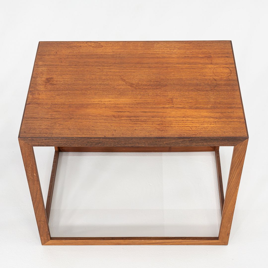 1960s Set of Three Teak Nesting Tables by Jorgen Baekmark for Poul Christiansen