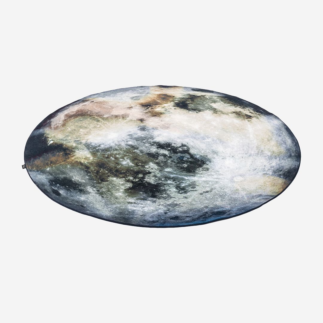 2020s MOOOI Mooon Circular Rug Made in Germany 98 Inch Diameter 2x Available