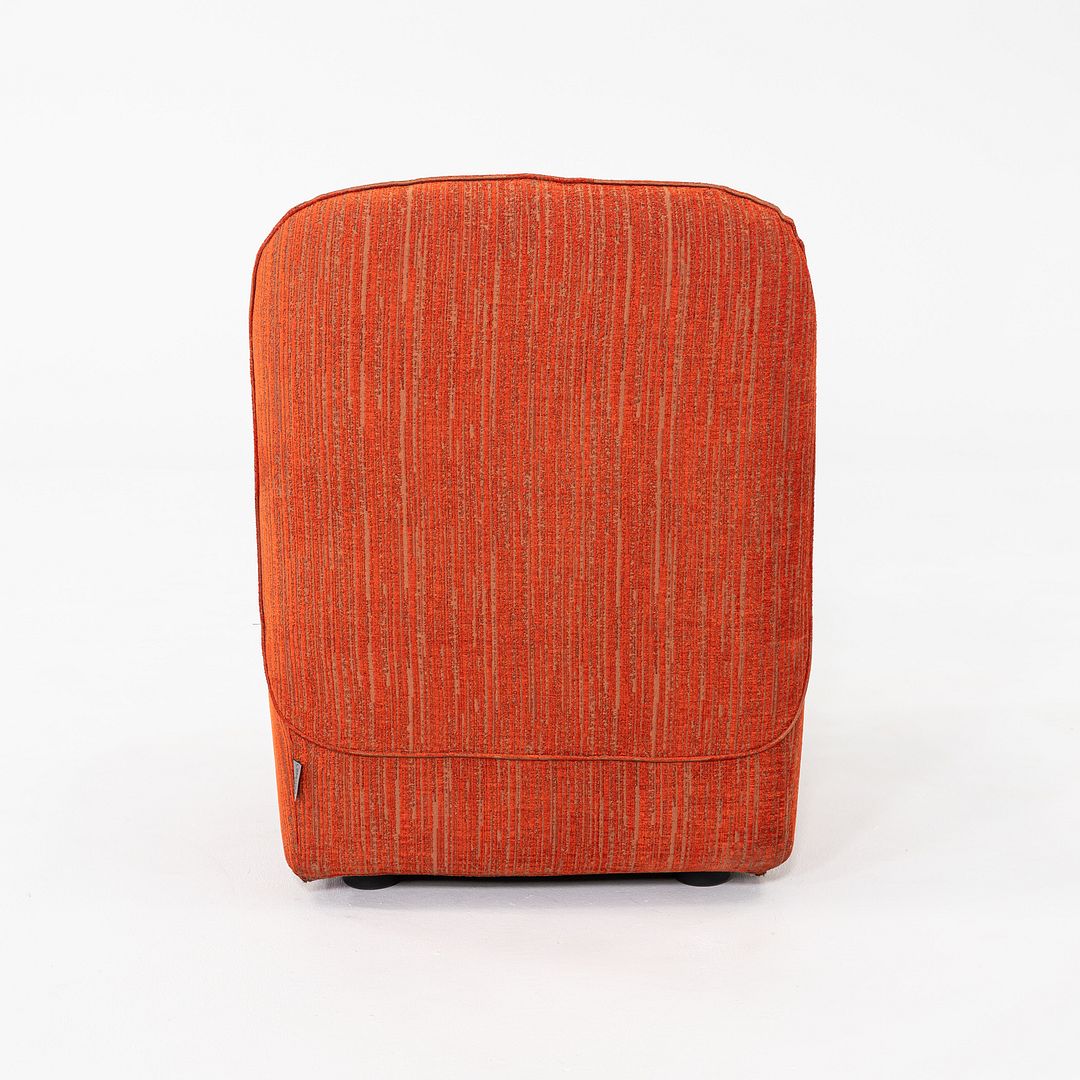 2020s Pair of Paola Navone for Casamilano Armless Lounge Chairs in Orange Fabric