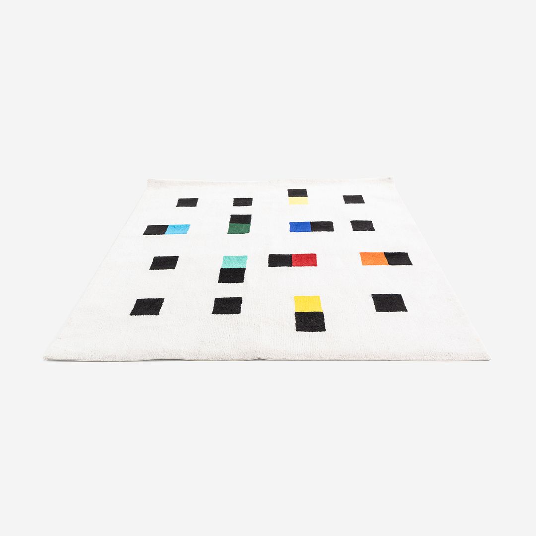 2010s Max Bill for Metrocs of Japan Rug Made with New Zealand Wool 6.5x6.5'