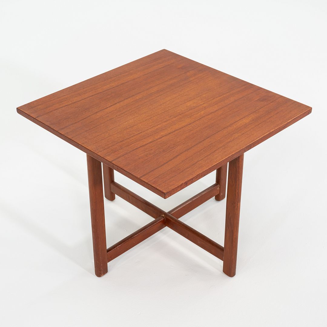 1960s Durup Polstermobelfabrik Danish Teak Square End or Side Table 24.5 inches