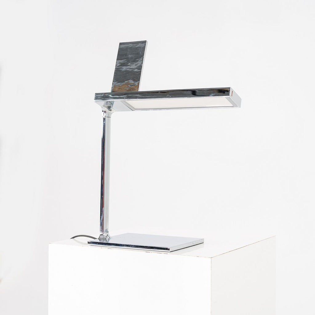 SOLD 2014 Philippe Starck for Flos D’e-Light Chrome Aluminum and Steel Table Lamp