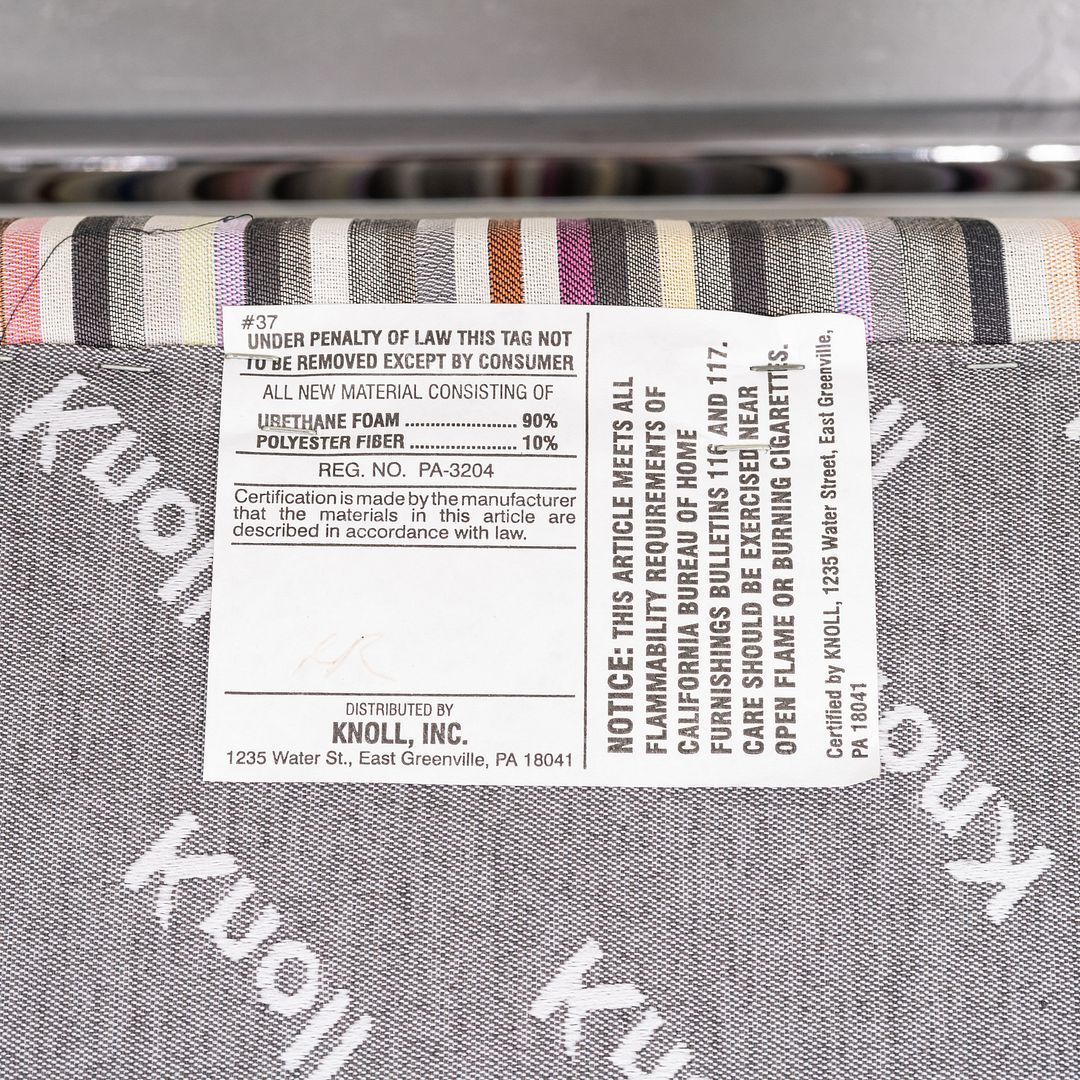 2006 Mies van der Rohe for Knoll Tubular Brno Chair Multicolored Fabric 3x Avail