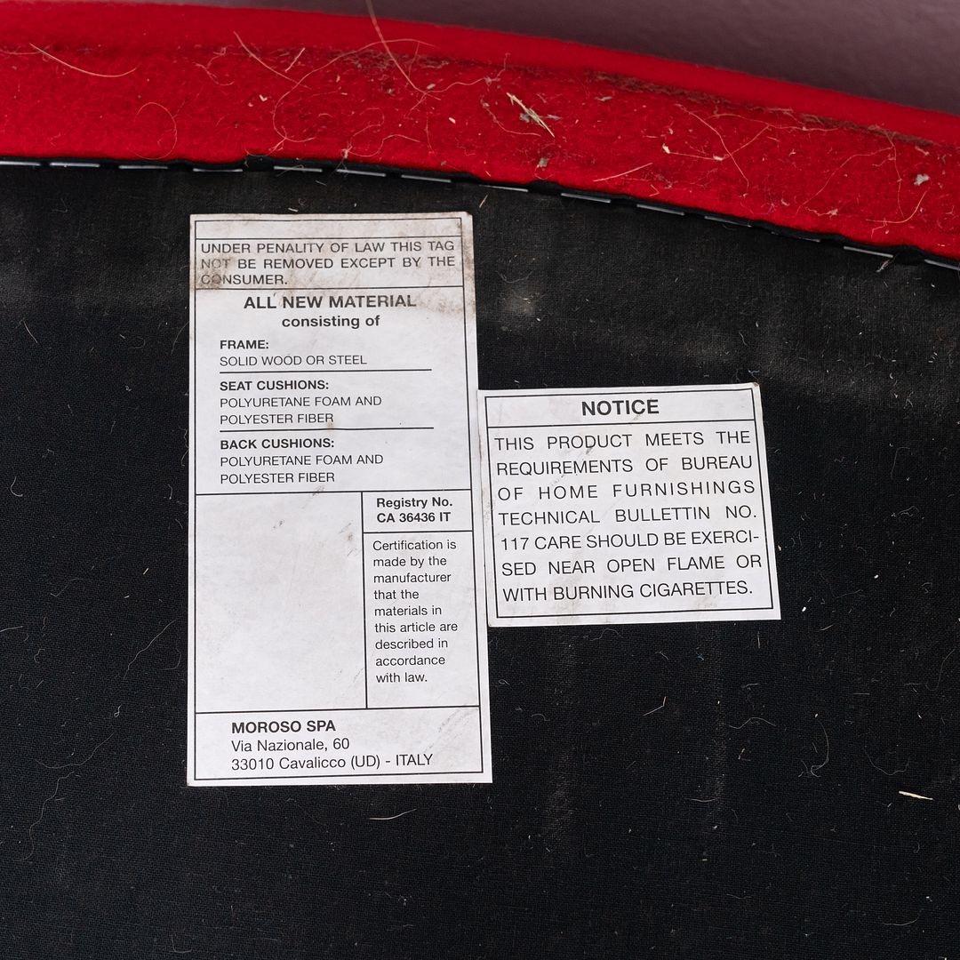 2020 Toshiyuki Kita for Moroso Saruyama Island Three-Piece Sofa in Red Fabric