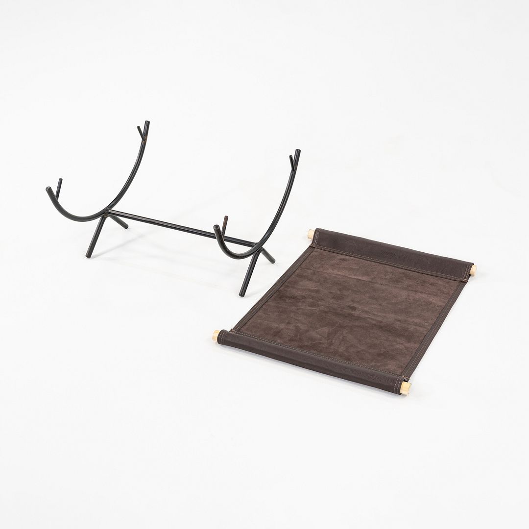 1950s Nelson Fireplace Caddy by George Nelson for Howard Miller in Wrought Iron