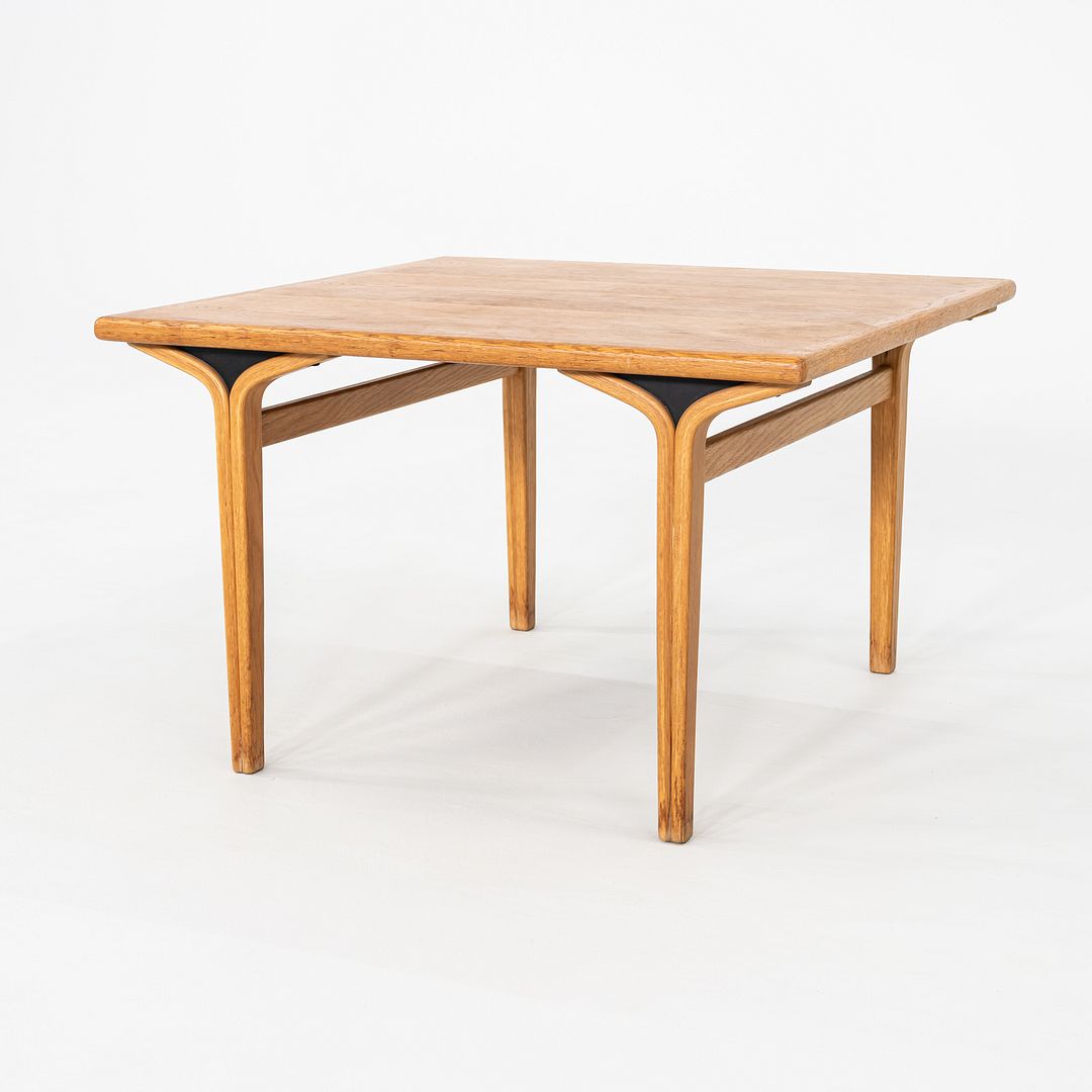 1978 Bill Stephens for Knoll 1300 Series Side End Table in Oak w/ Bentwood Legs