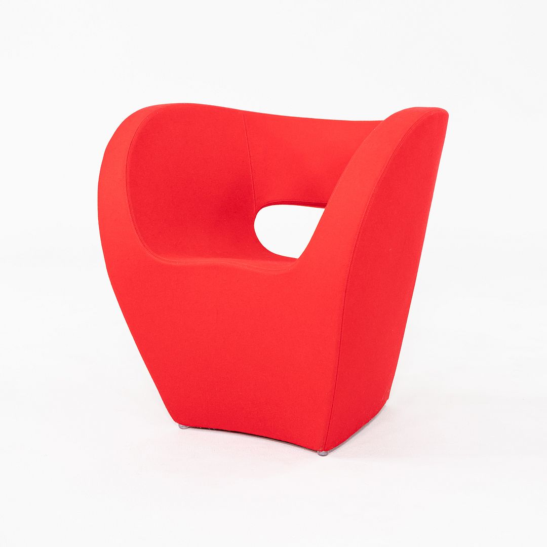 2020s Pair of Ron Arad for Moroso Victoria and Albert Easy Lounge Chairs in Red