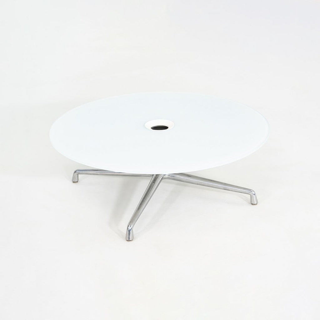 2013 Scott Wilson for Coalesse SW_1 Coffee Table with Round Glass Top 42 inch