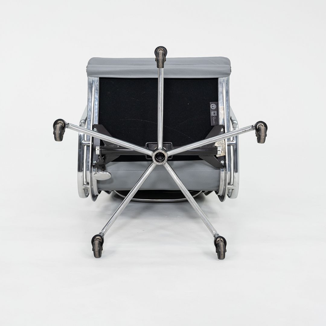 2020s Herman Miller Eames Soft Pad Executive Desk Chair in Light Grey Leather