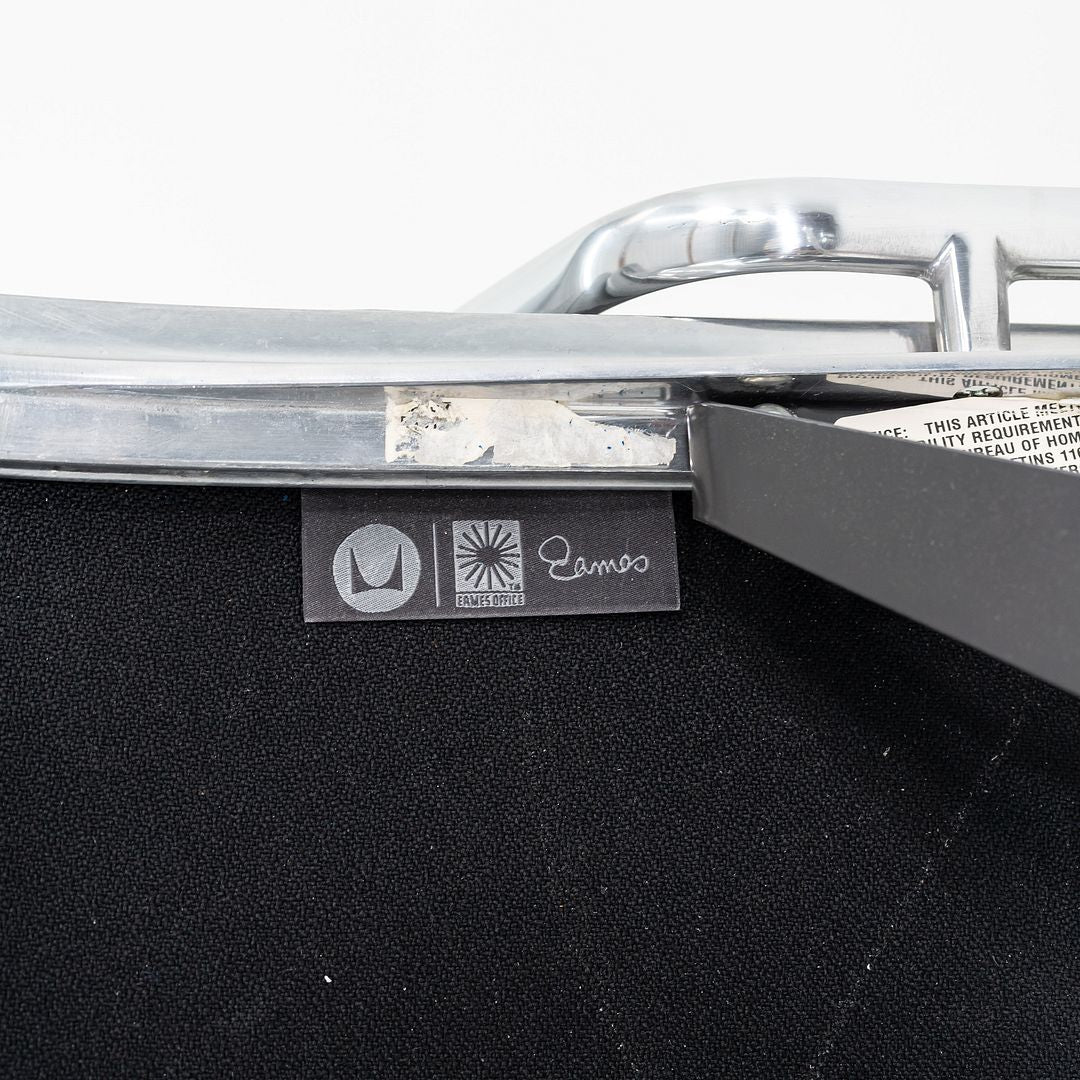 2020s Herman Miller Eames Soft Pad Executive Desk Chair in Light Grey Leather