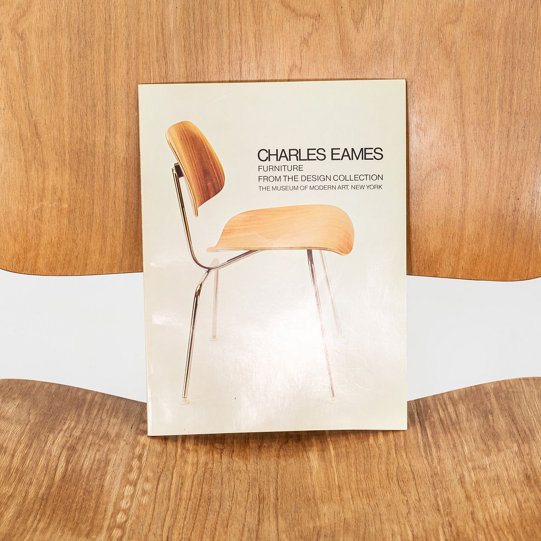 SOLD C. 1951 Pair of Herman Miller Eames LCW Lounge Chair in Calico Ash