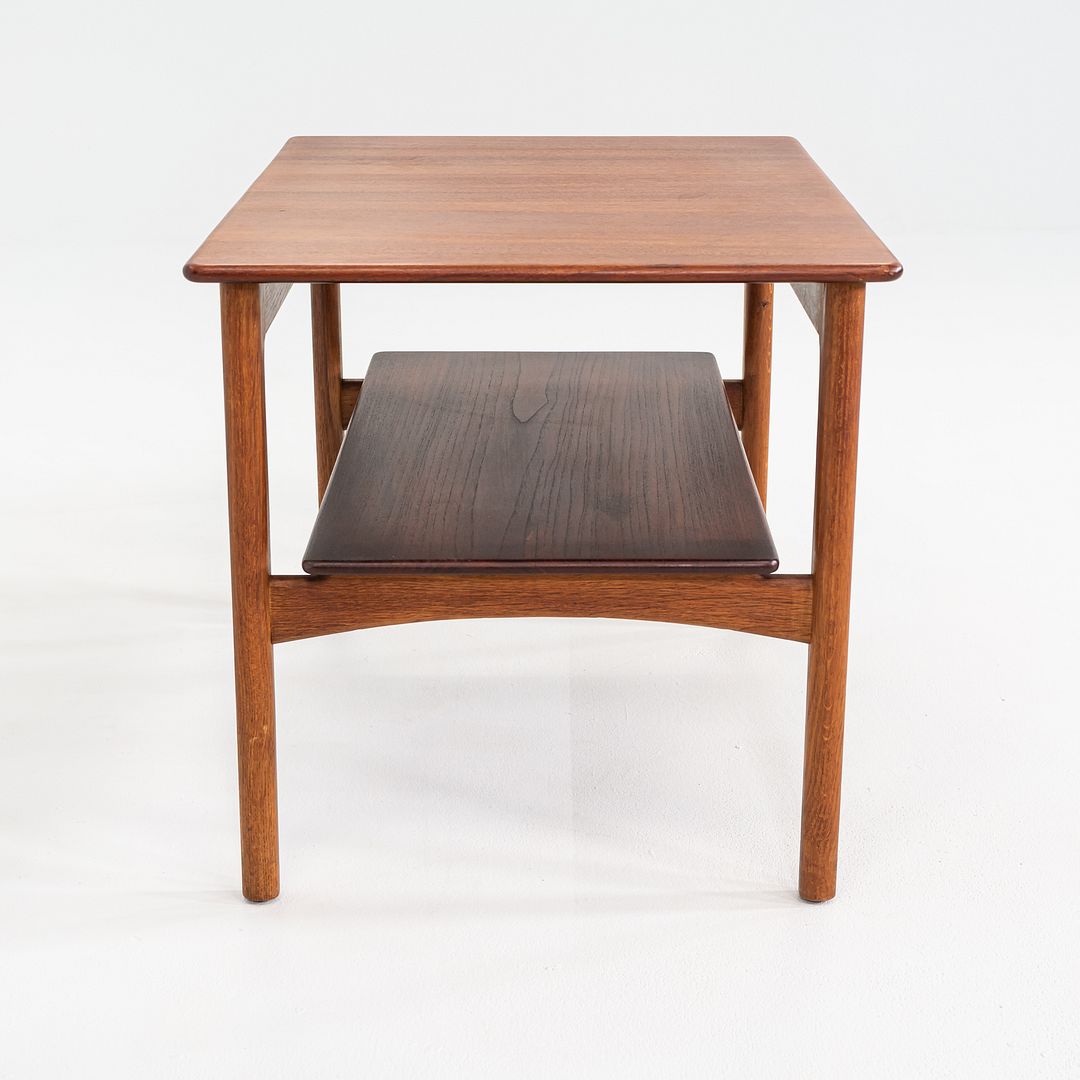 SOLD C. 1959 Hans Wegner for Johannes Hansen Teak & Oak End/Side Table 21 x 29 Inches