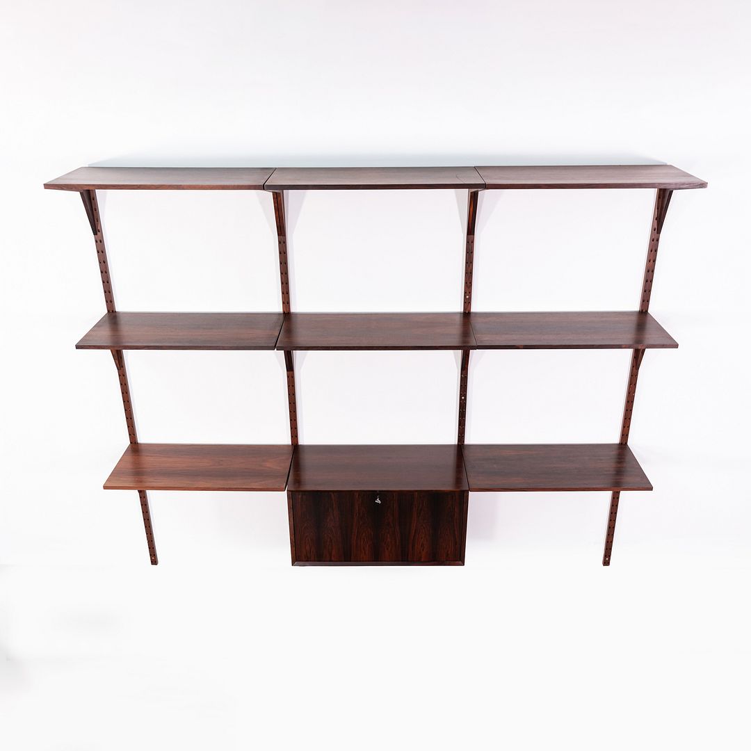 1960s Poul Cadovius System CADO Modular Storage Wall Unit w/ Cabinet in Rosewood