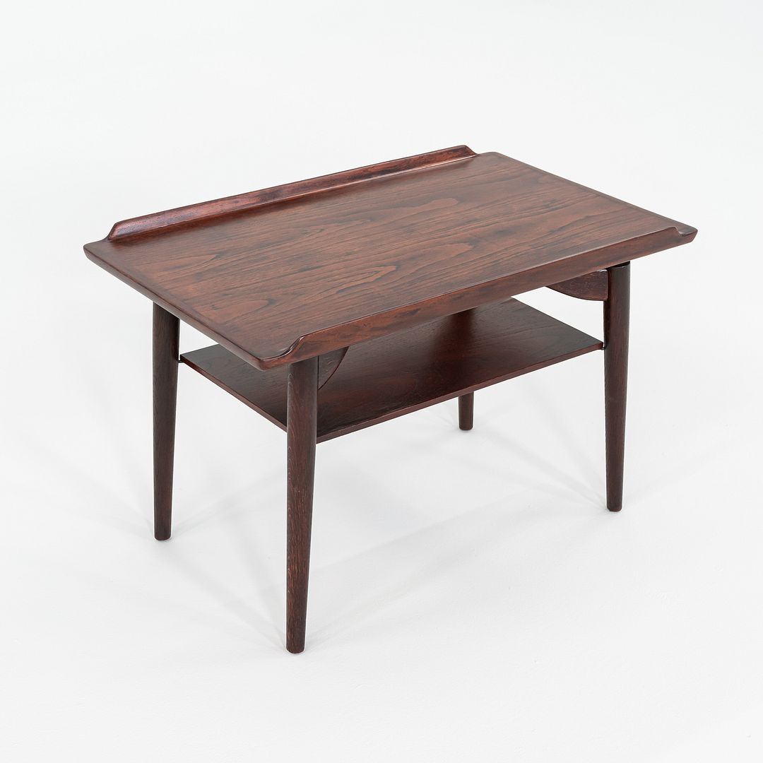 1960s Arne Vodder for George Tanier T9 Side / End Table Teak & Oak 30x19 Inches